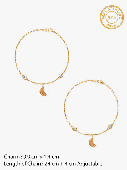 Golden Gujiya Anklet
