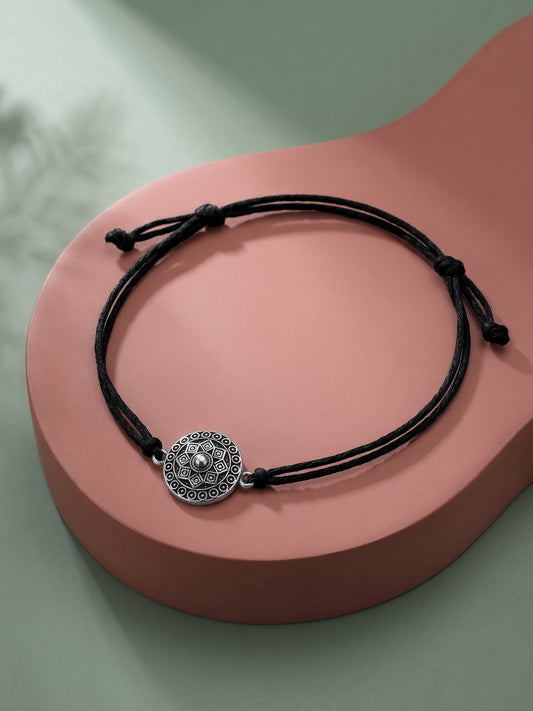 Oxidised Silver Manjulika Anklet