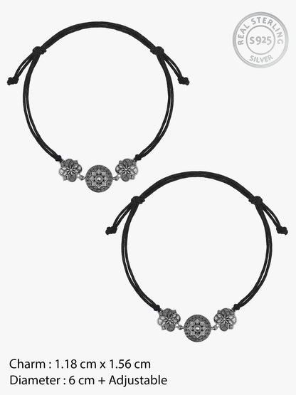 Oxidised Silver Navira Anklet
