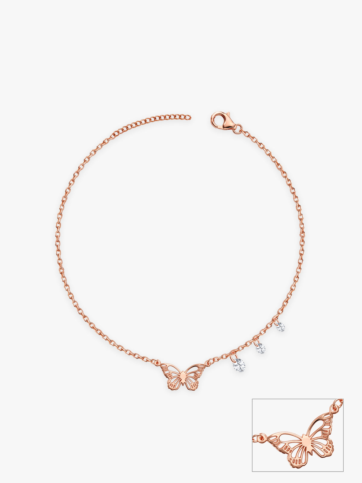Rose Gold Callirrhoe Anklet