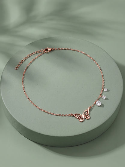 Rose Gold Callirrhoe Anklet