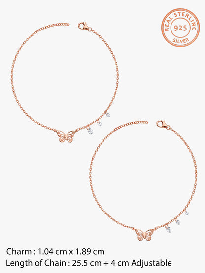 Rose Gold Callirrhoe Anklet