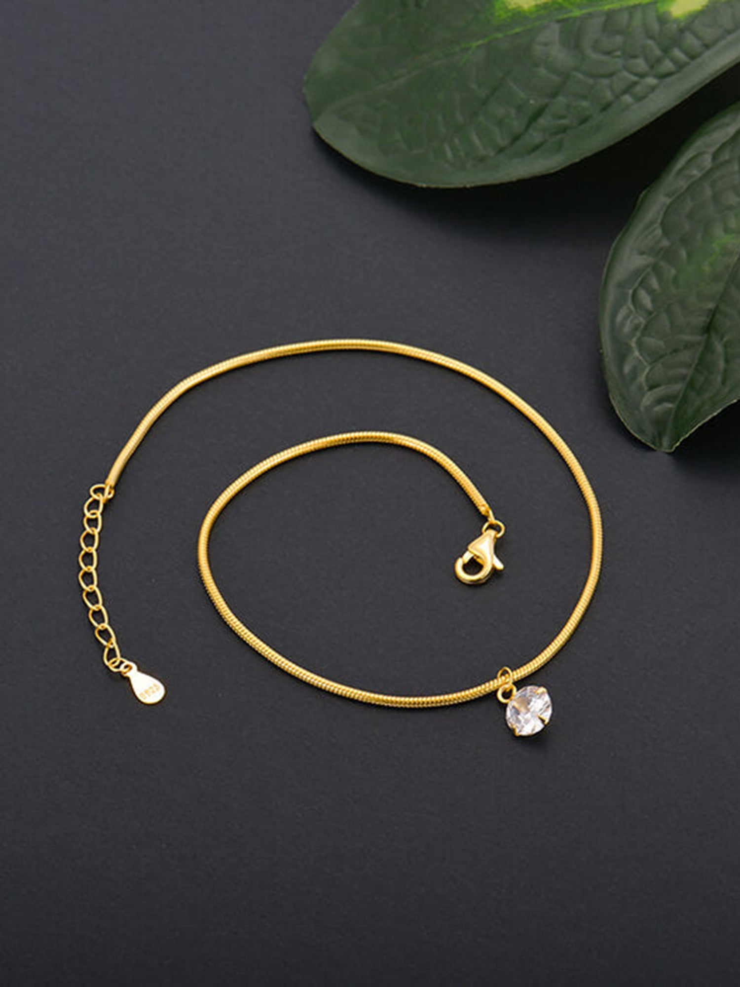 Golden Dangling Charm Anklet