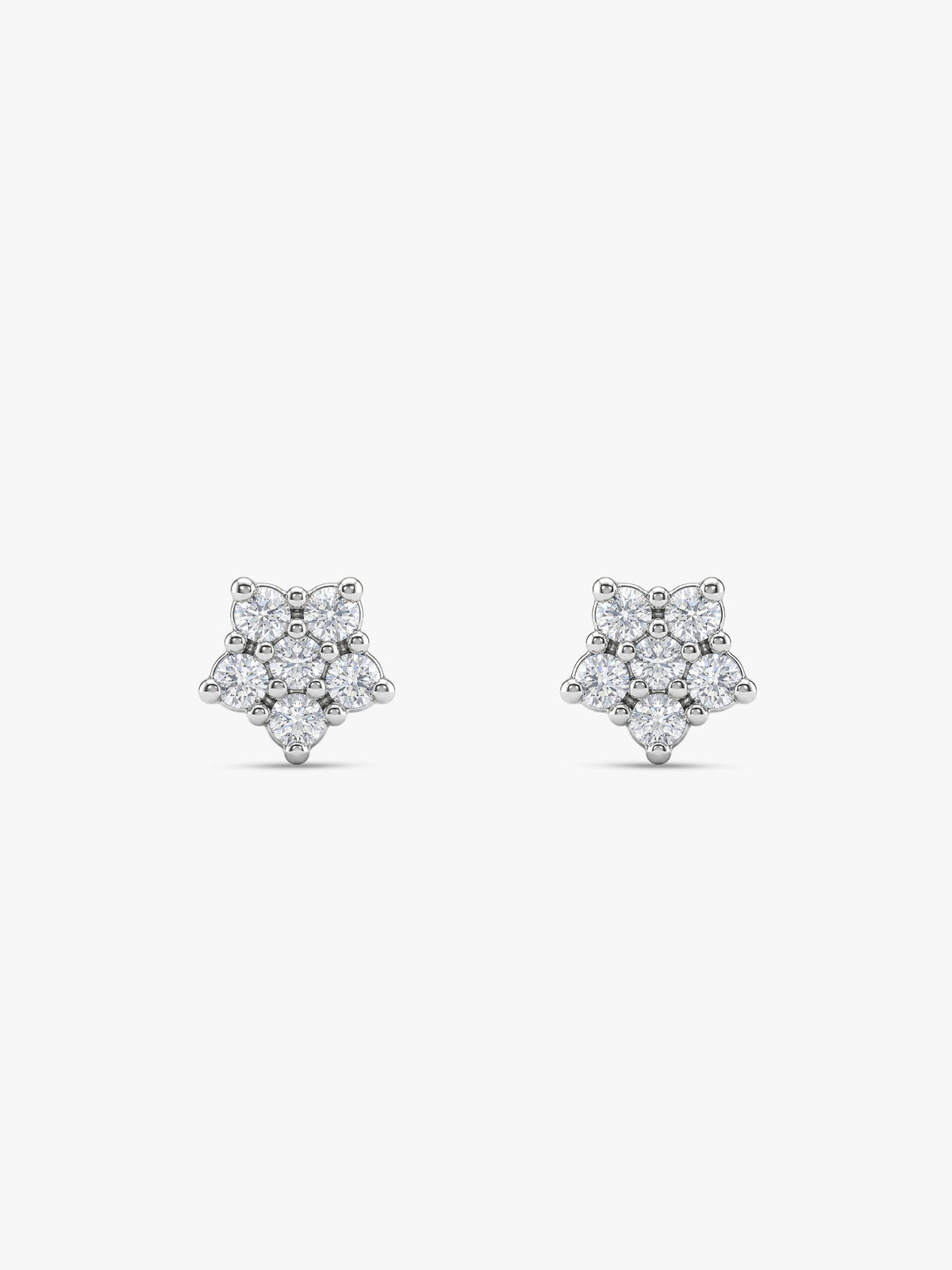 Silver Zircon Constellation Earrings