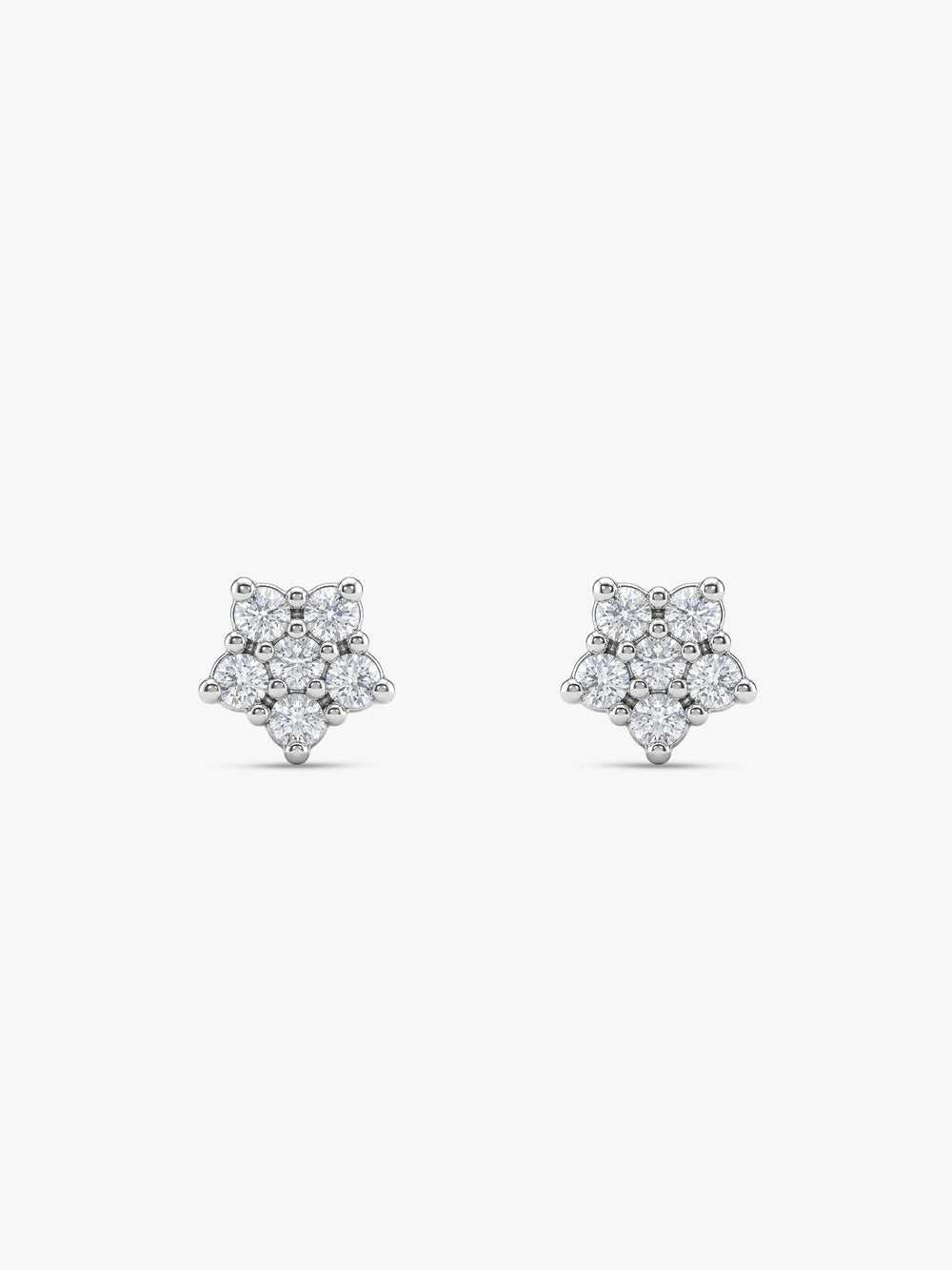 Silver Zircon Constellation Earrings