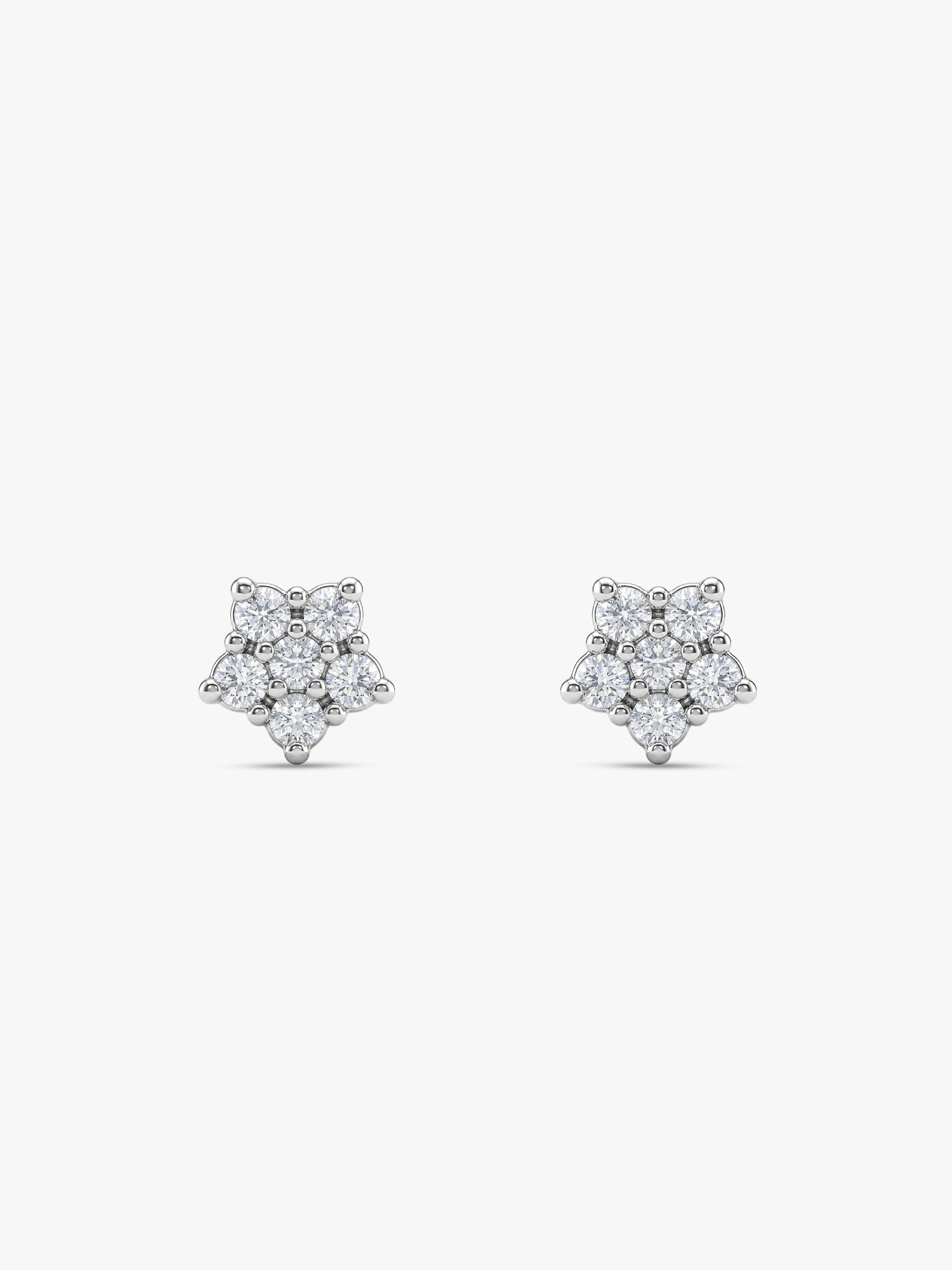 Silver Zircon Constellation Earrings