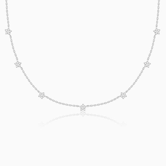 Silver Star Constellation Necklace