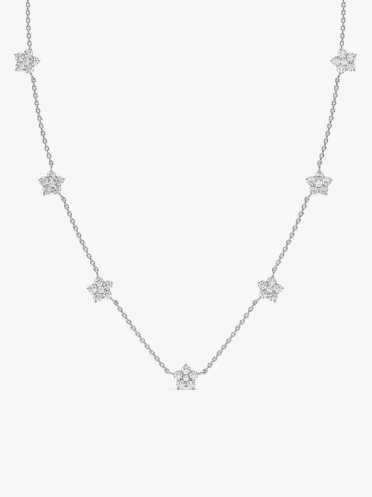 Silver Star Constellation Necklace