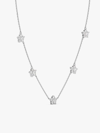 Silver Star Constellation Necklace