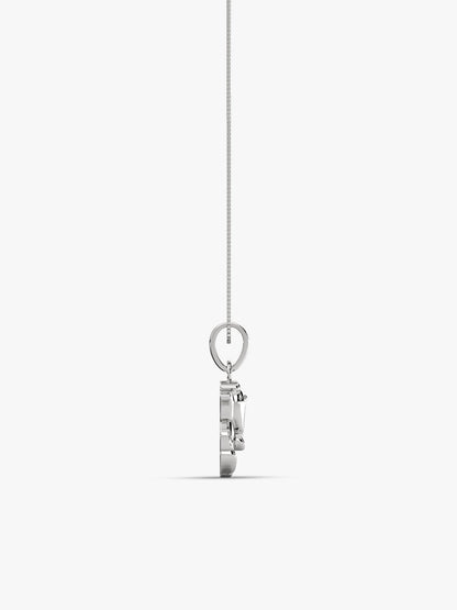 Silver Ganpati Pendant with Box Chain
