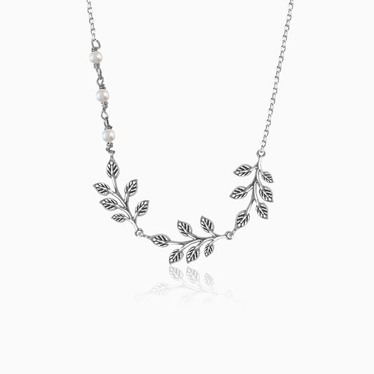 Silver Leaves Necklace
