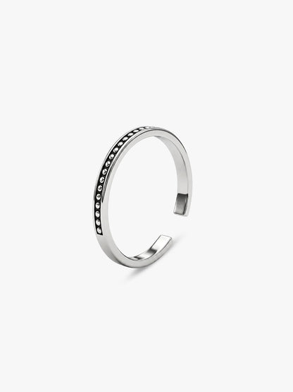 Oxidised Silver Bead Toe Rings