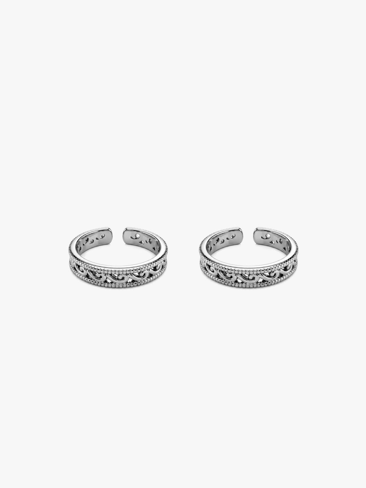 Oxidised Silver Grace Toe Ring