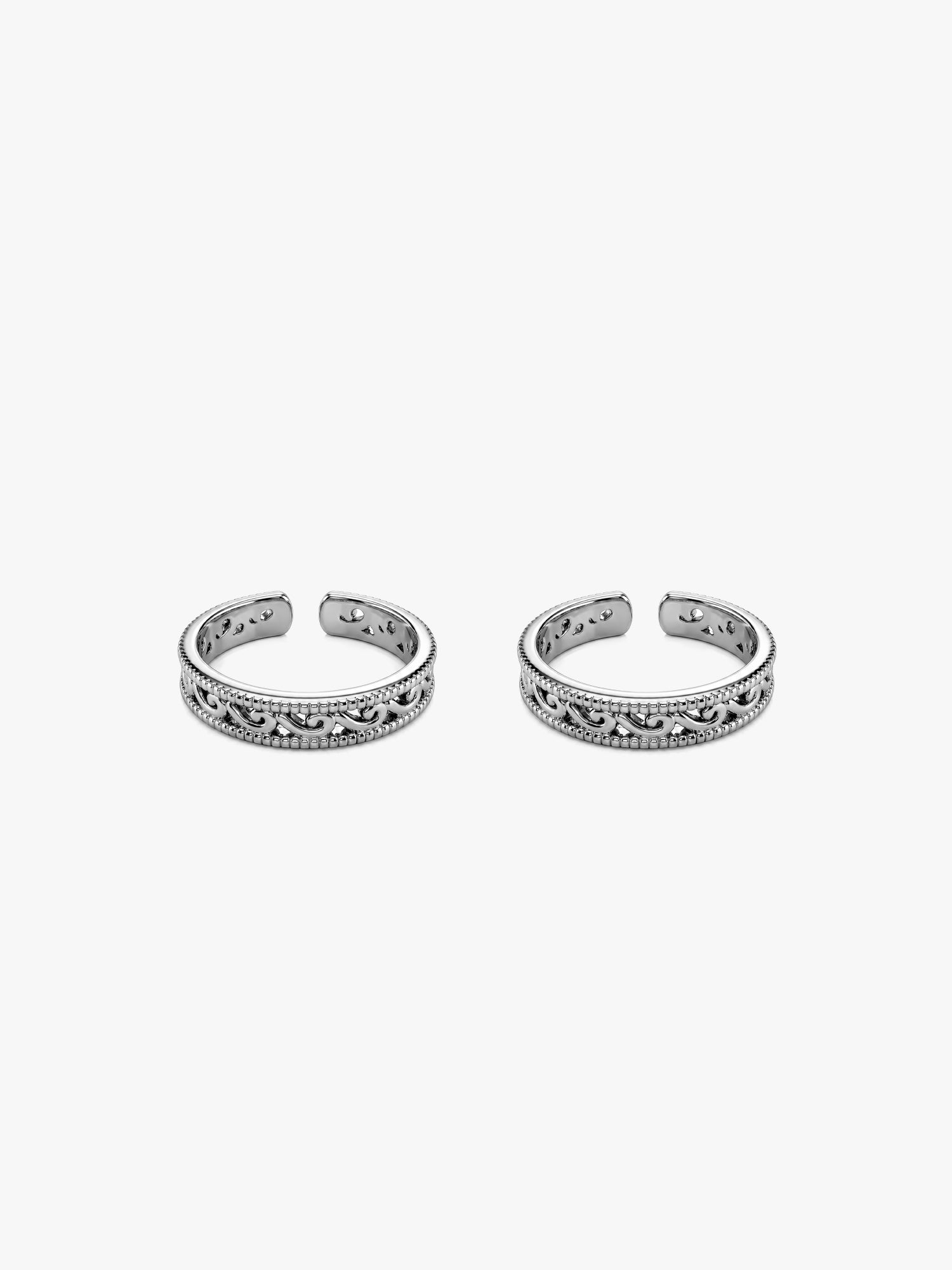 Oxidised Silver Grace Toe Ring