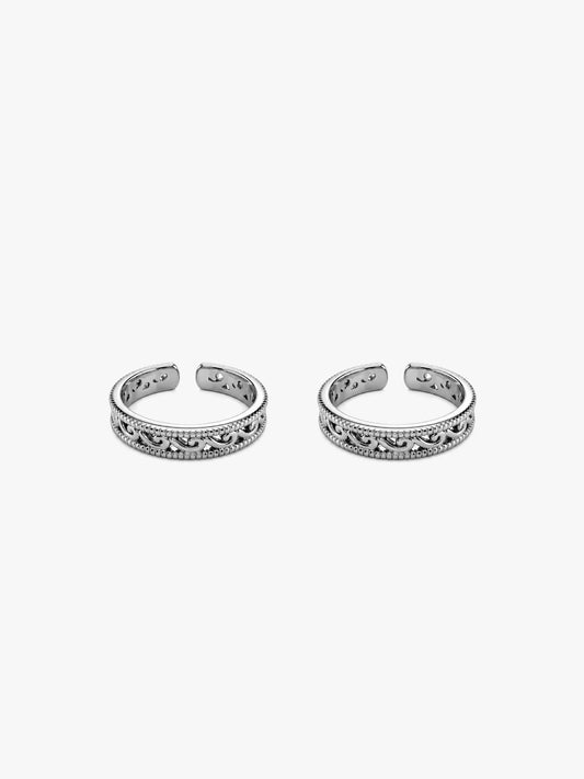 Oxidised Silver Grace Toe Ring