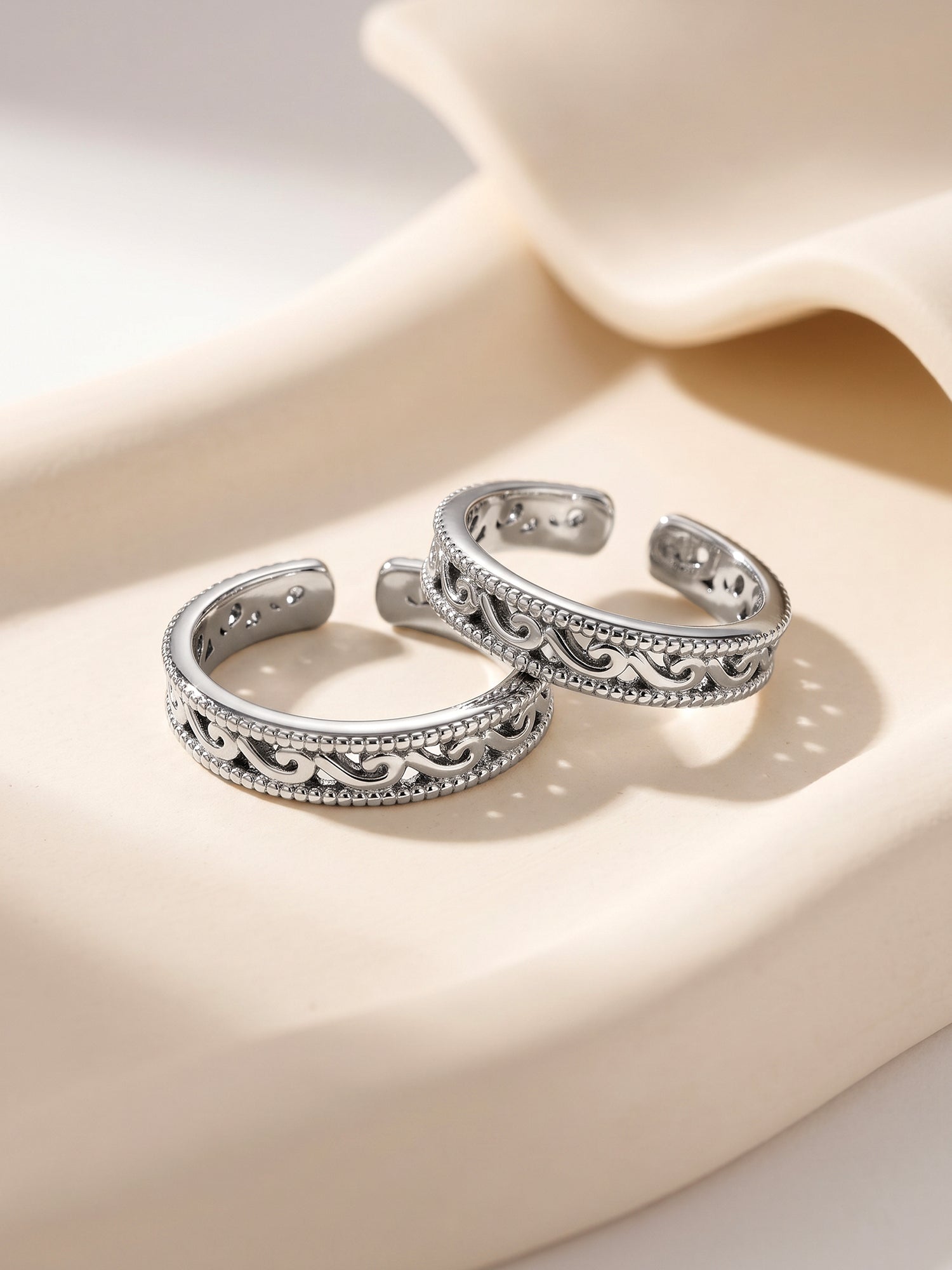 Oxidised Silver Grace Toe Ring