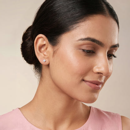 Silver Miravelle Stud Earrings