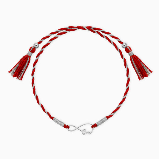Silver Divine Infinity Rakhi