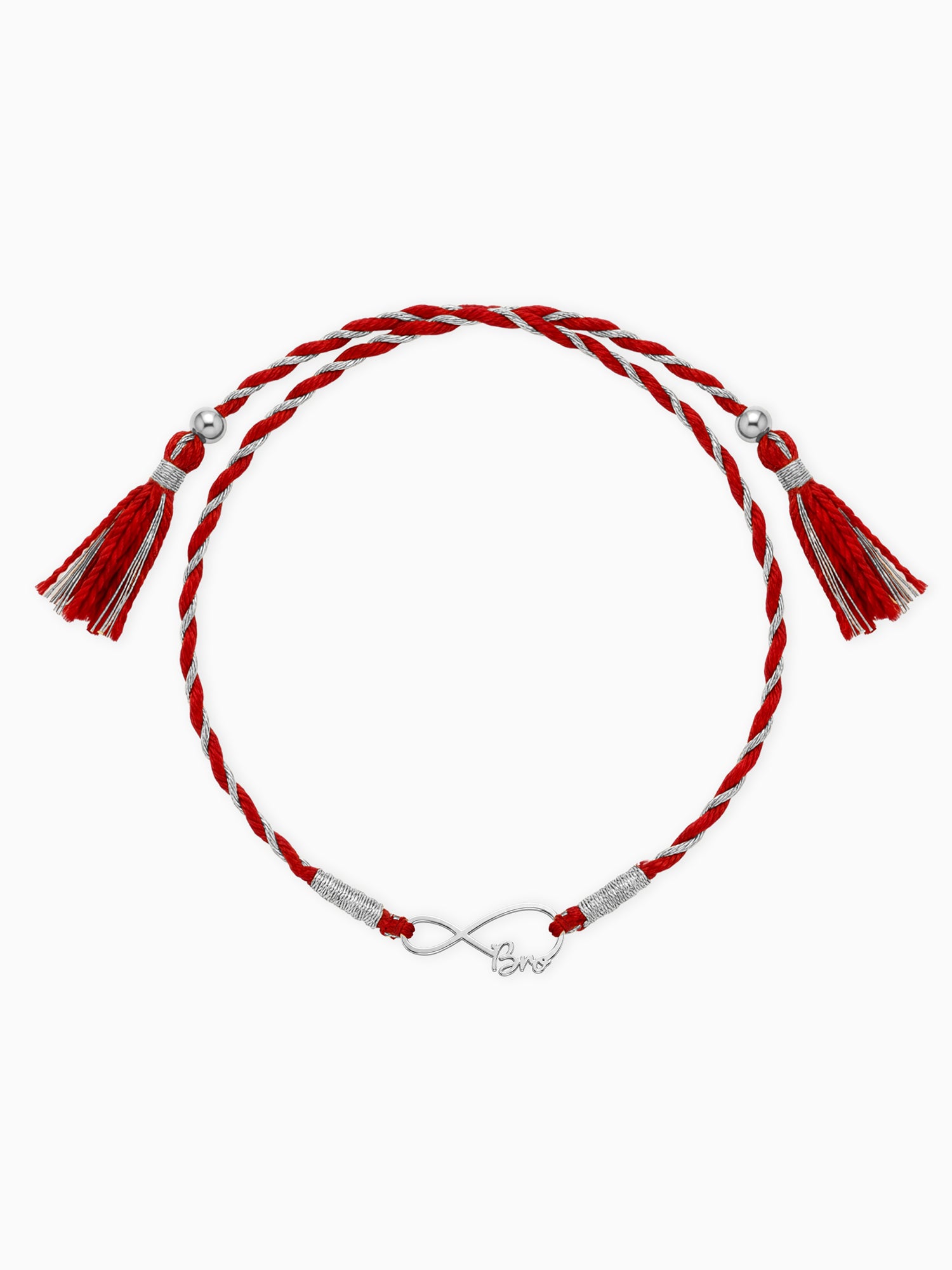 Silver Divine Infinity Rakhi