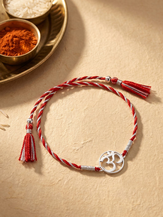 Silver Shree Om Rakhi