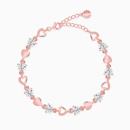 Rose Gold Heartlock Bracelet