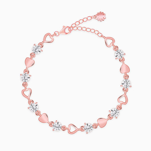 Rose Gold Heartlock Bracelet