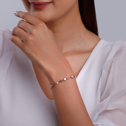 Rose Gold Heartlock Bracelet