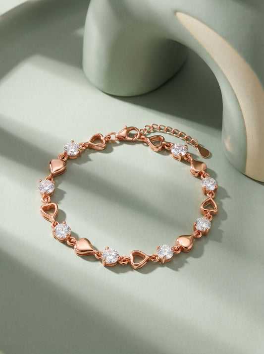 Kriti Sanon Rose Gold Heartlock Bracelet