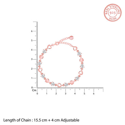 Rose Gold Heartlock Bracelet