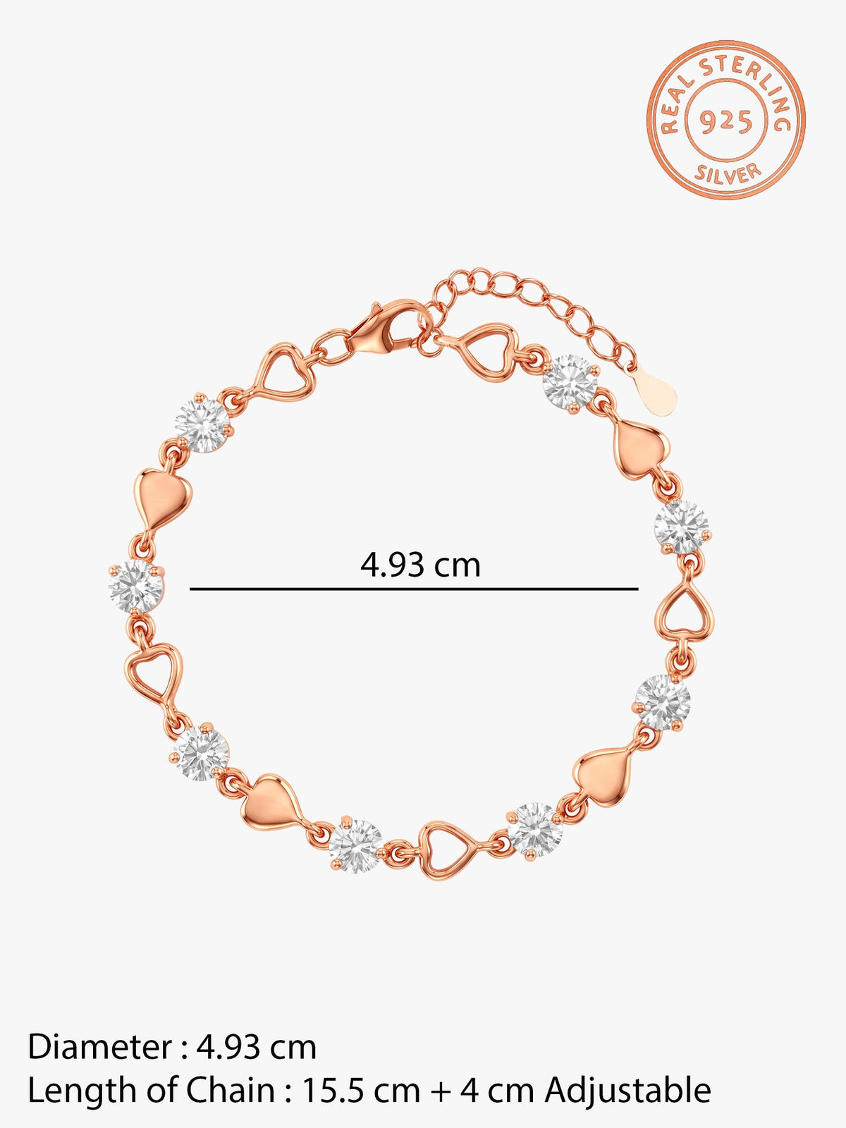 Kriti Sanon Rose Gold Heartlock Bracelet