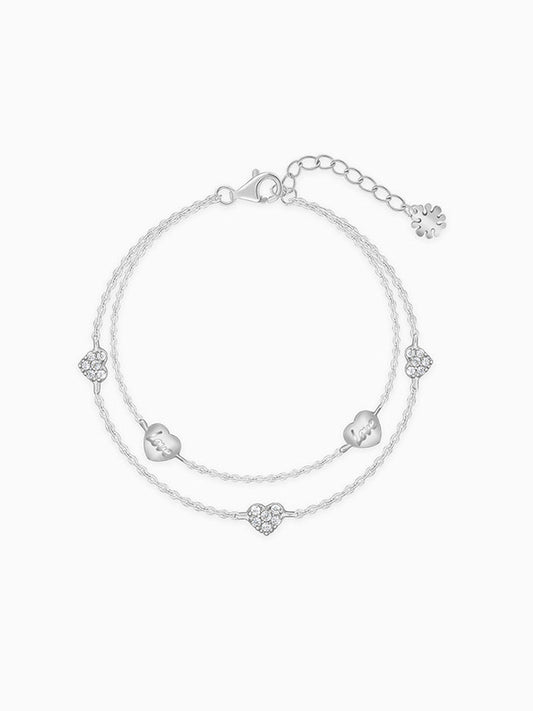 Silver In Love Bracelet