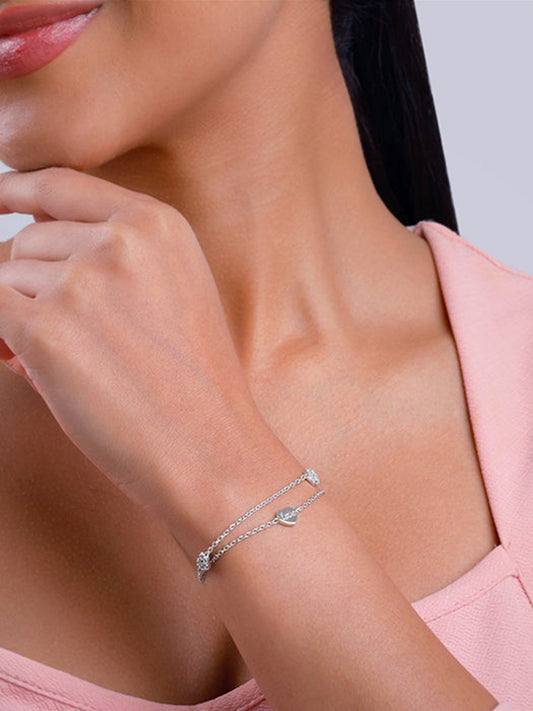 Silver In Love Bracelet