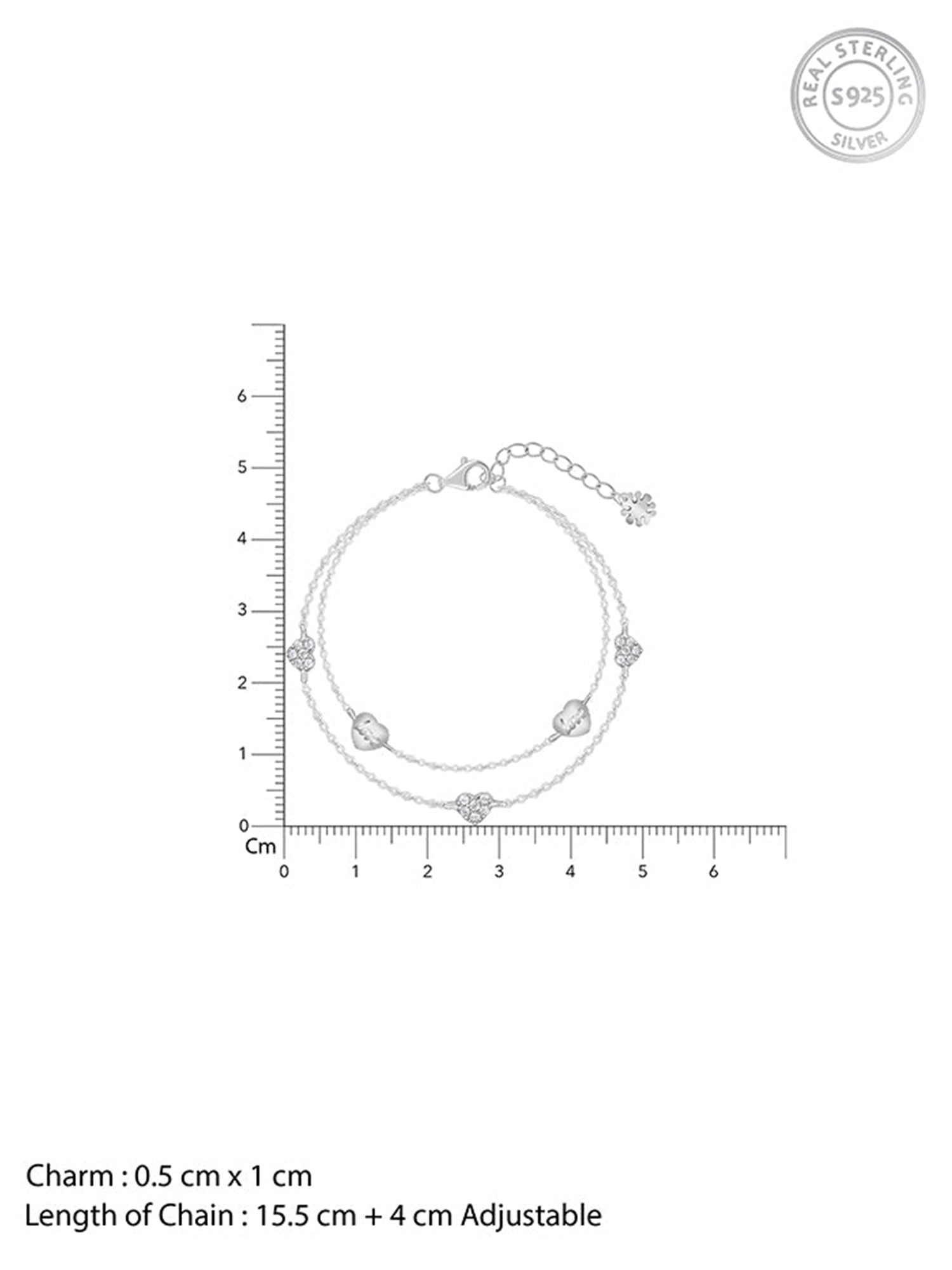 Silver In Love Bracelet
