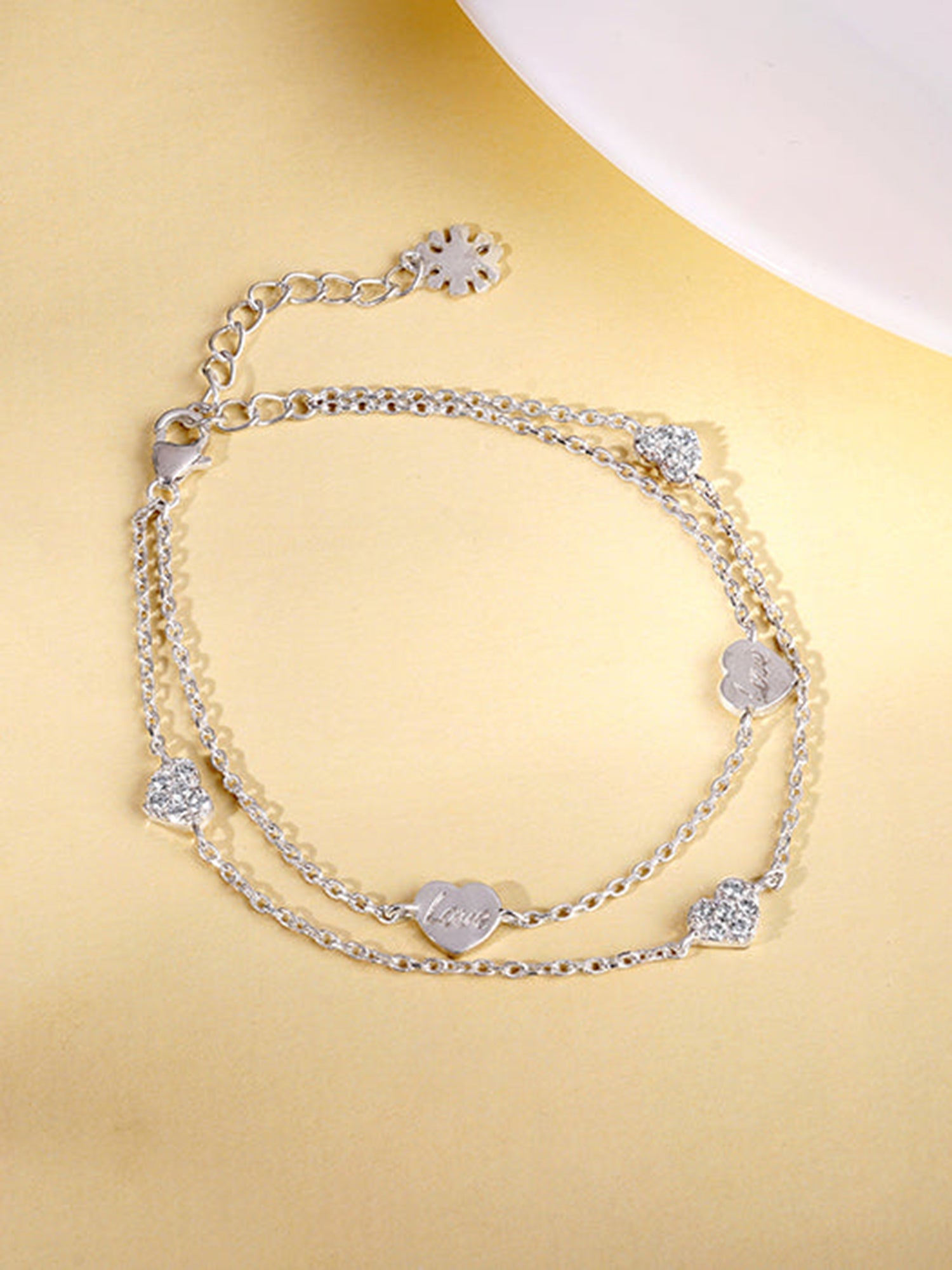 Silver In Love Bracelet