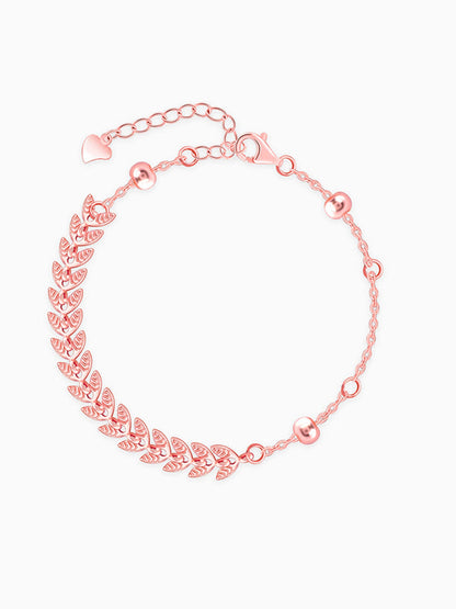 Rose Gold Leafy Breeze Bracelet