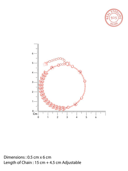 Rose Gold Leafy Breeze Bracelet