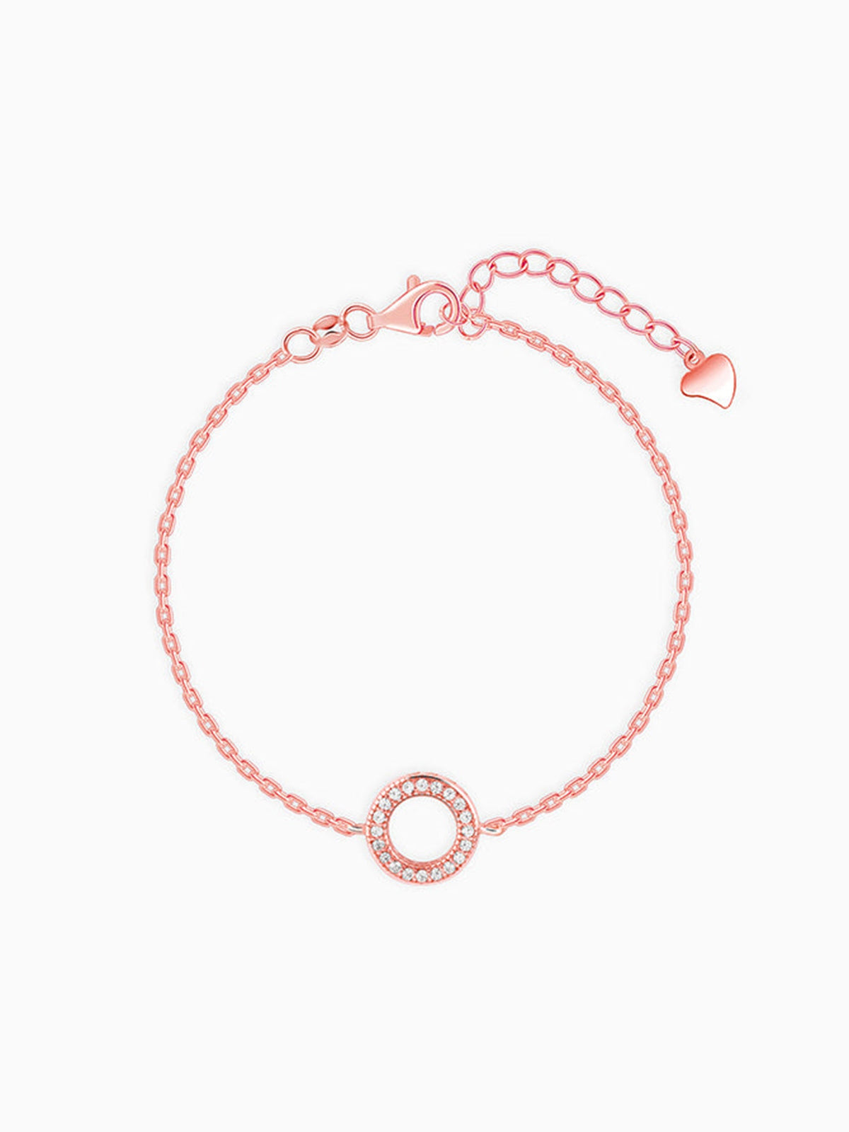 Rose Gold Whisper Of Circle Bracelet