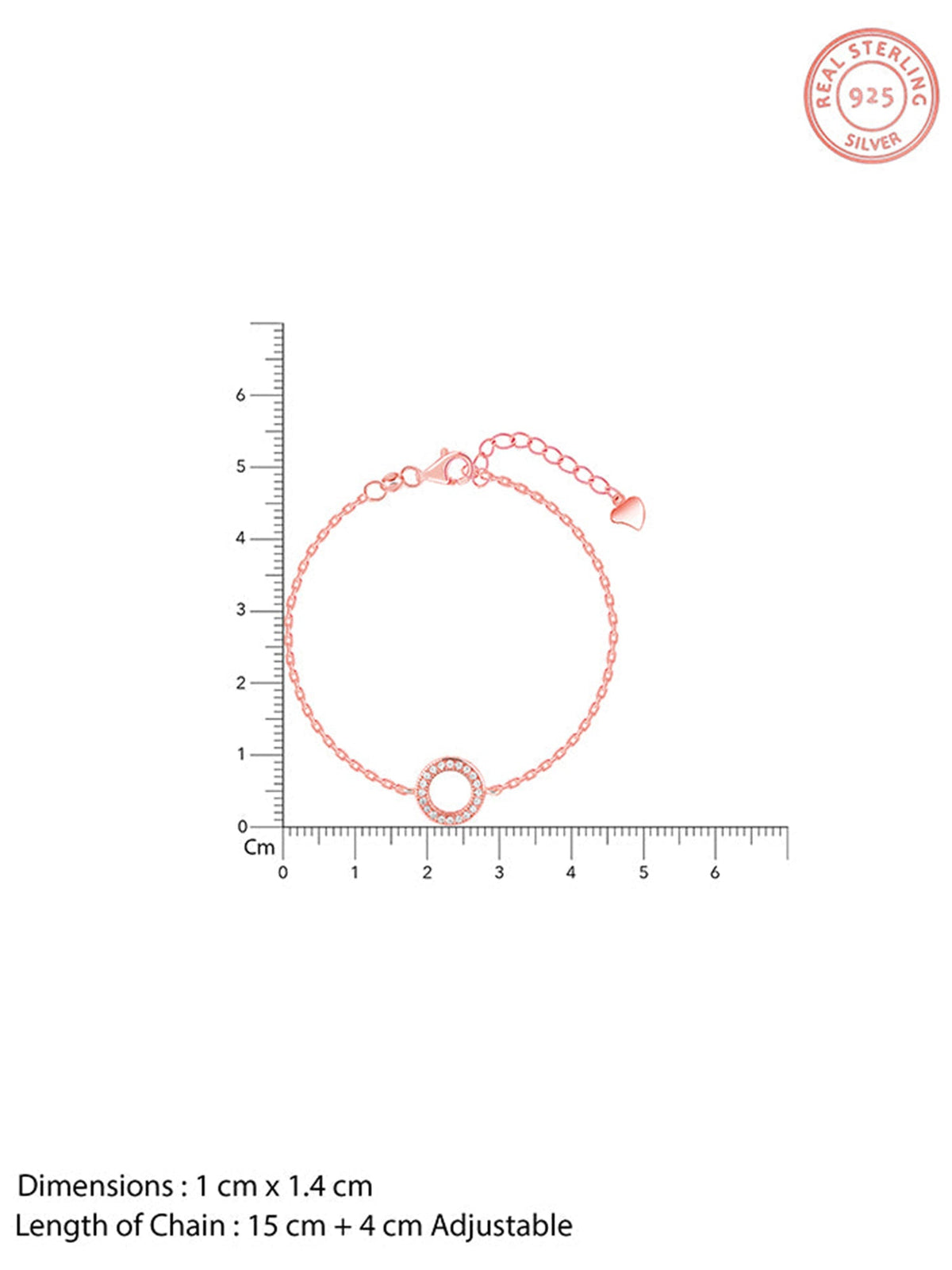 Rose Gold Whisper Of Circle Bracelet