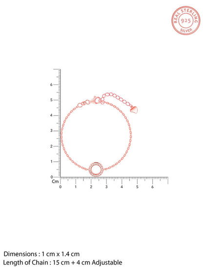 Rose Gold Whisper Of Circle Bracelet