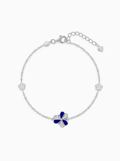 Silver Stunning Floral Bracelet