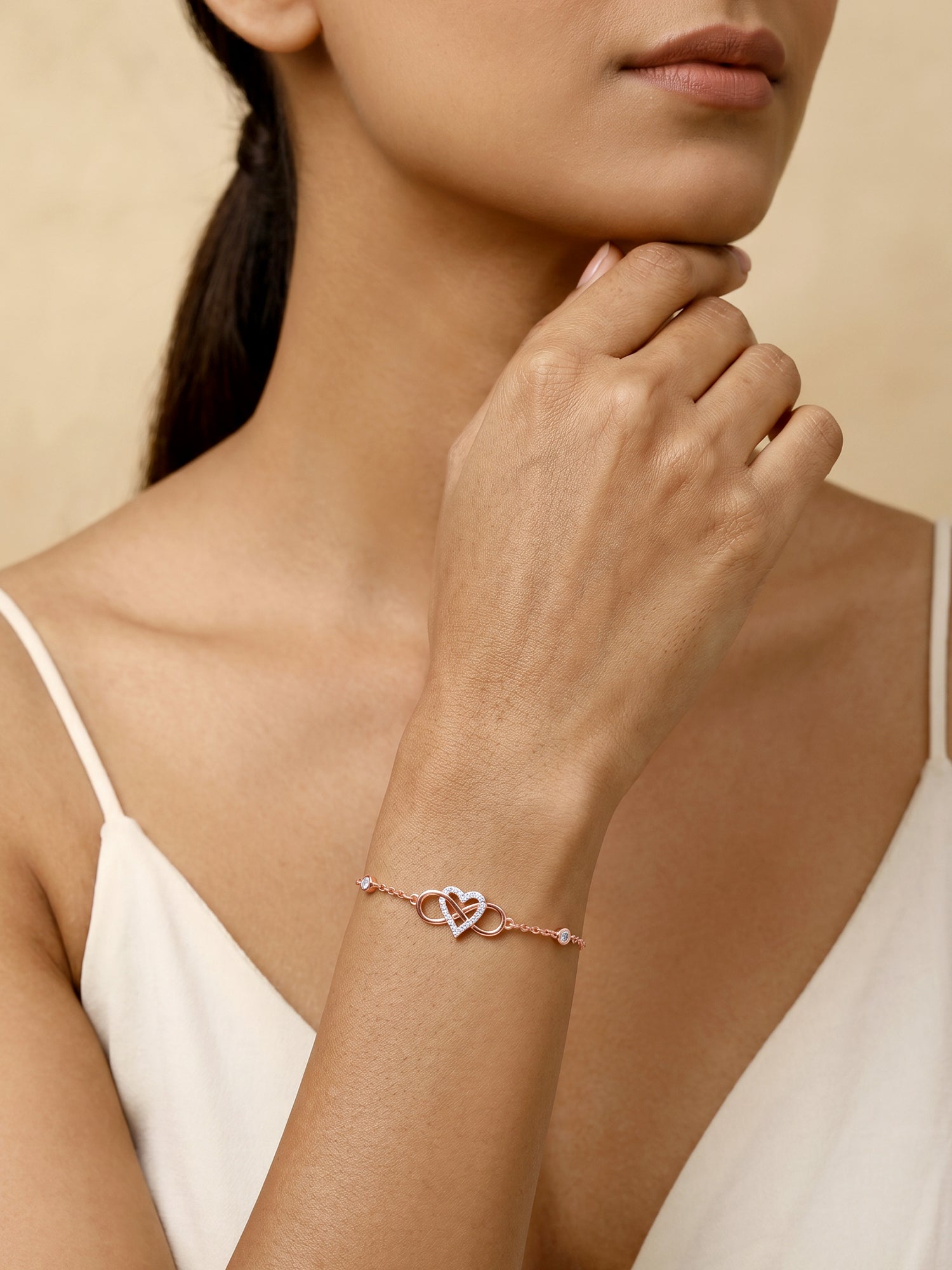 Rose Gold Infinite Bond Bracelet