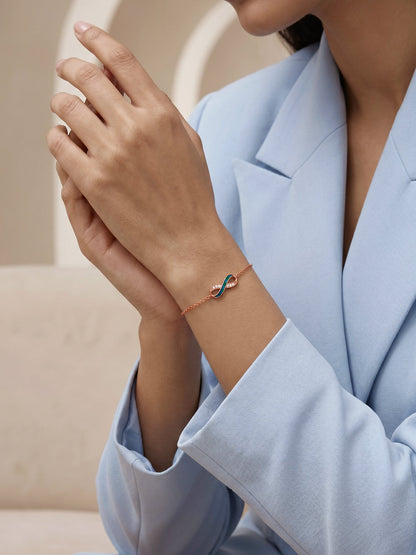 Rose Gold Infinity Vibe Bracelet