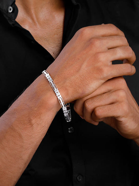 Silver Swagger Bracelet For Him
