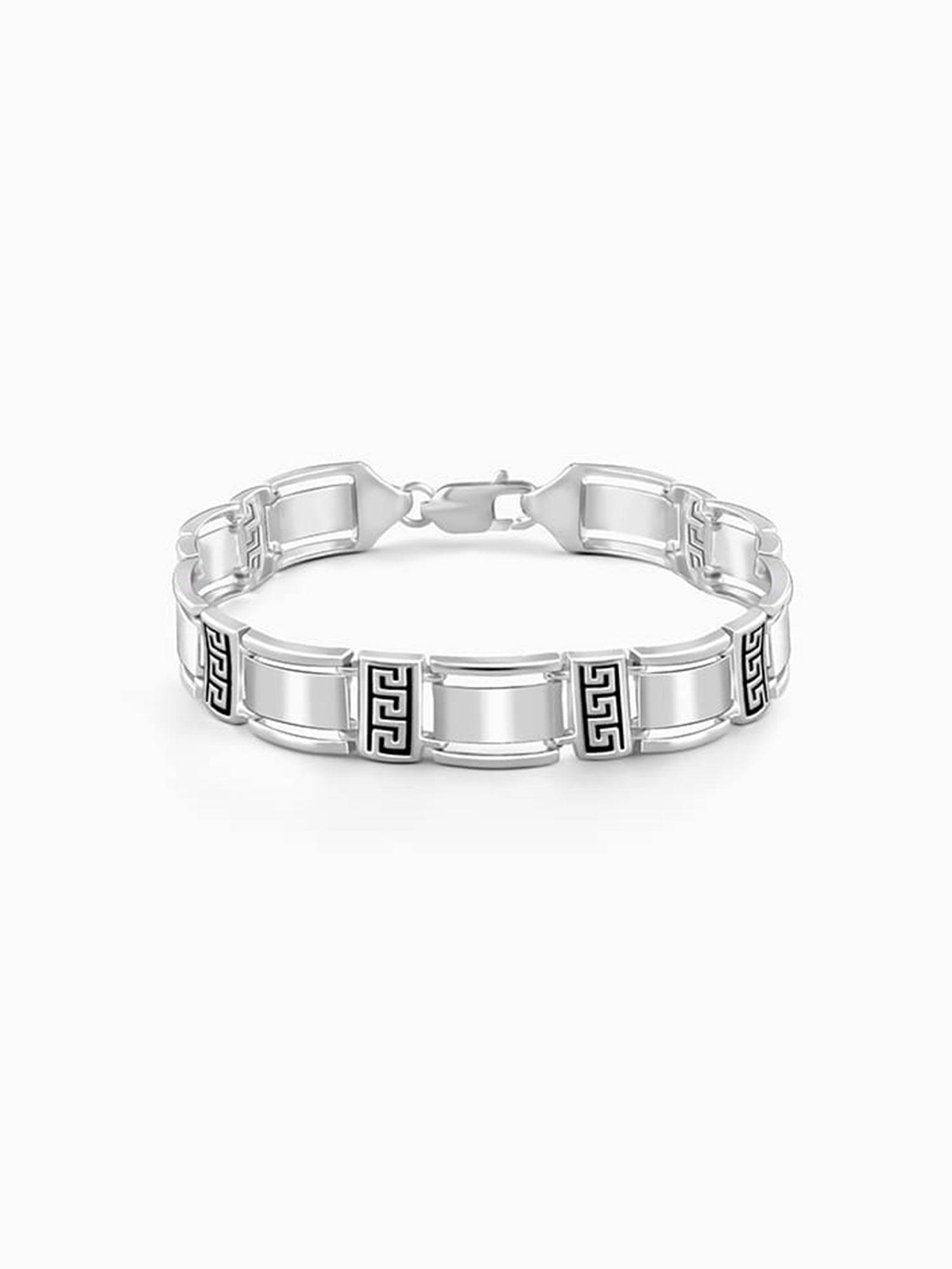 Silver Wave Bracelet For Him