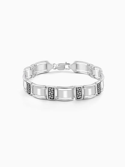 Silver Wave Bracelet For Him