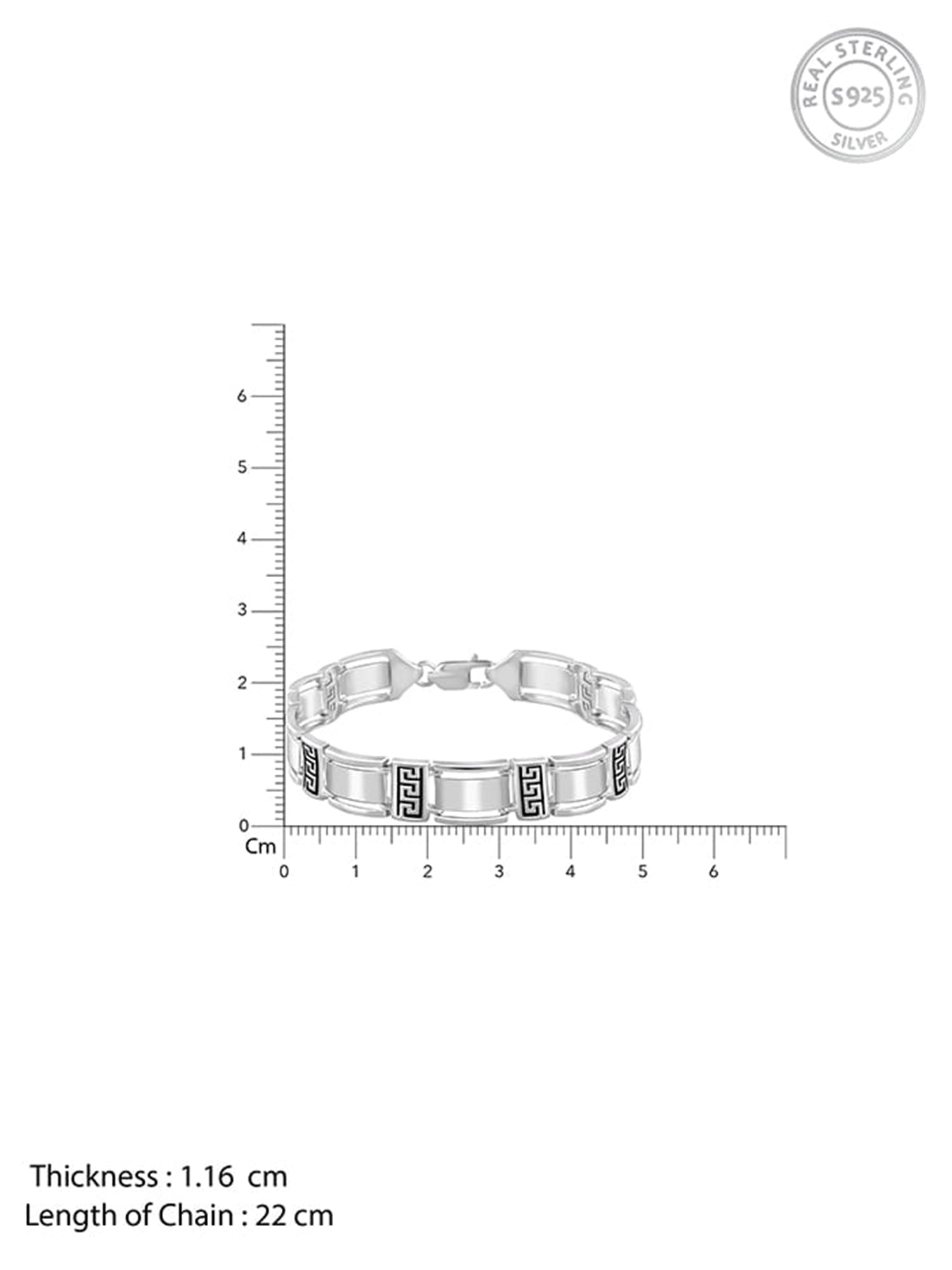 Silver Wave Bracelet For Him
