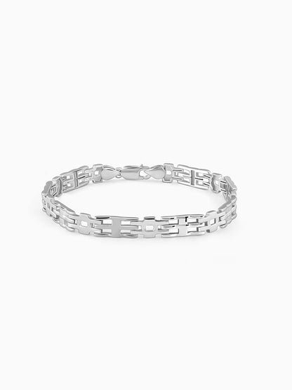 Silver Kingpin Bracelet For Him