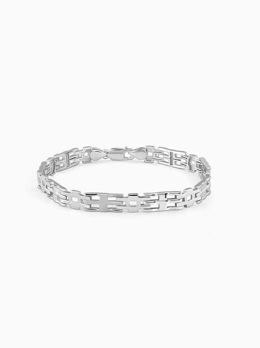 Silver Kingpin Bracelet For Him