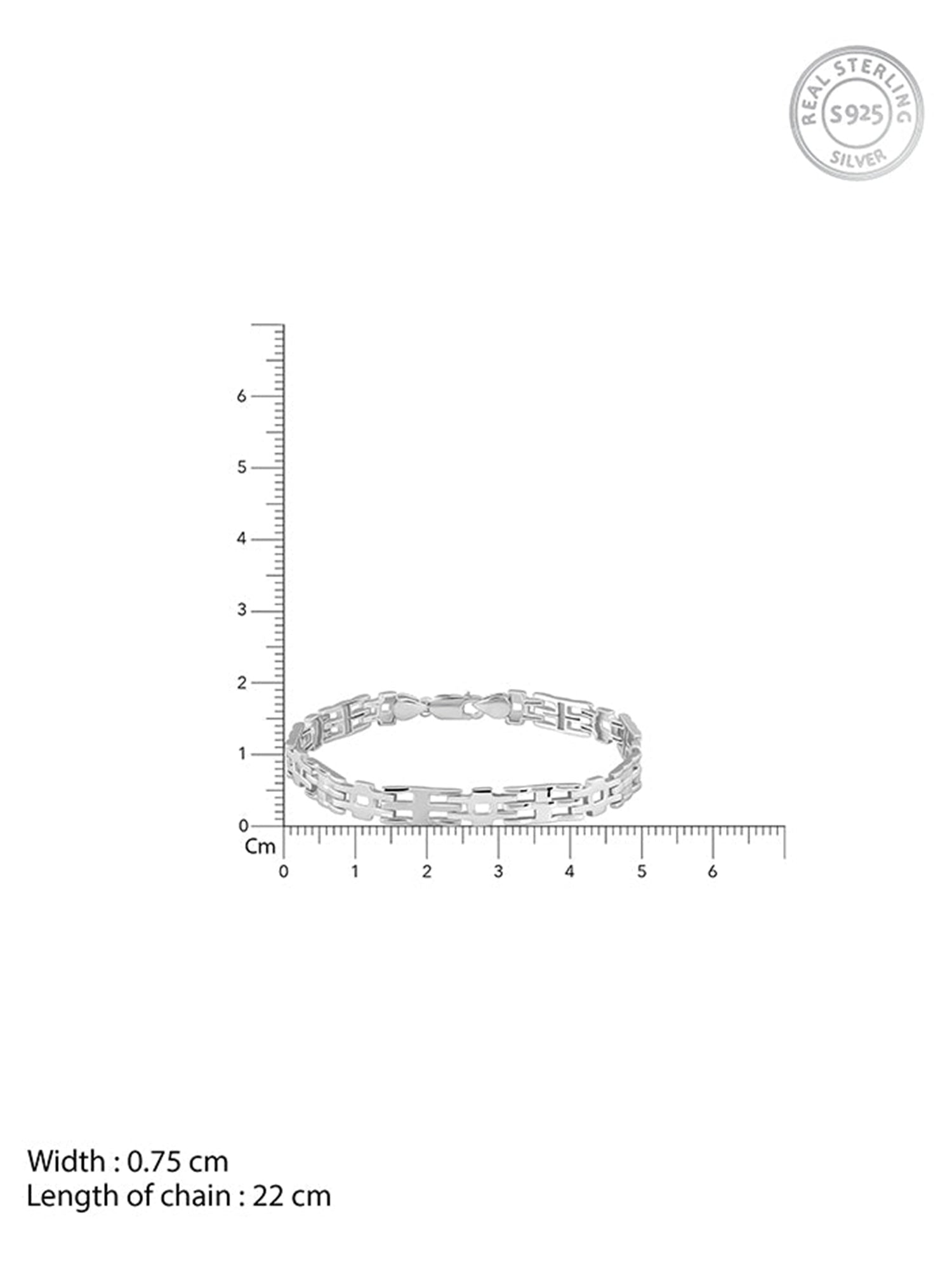 Silver Kingpin Bracelet For Him