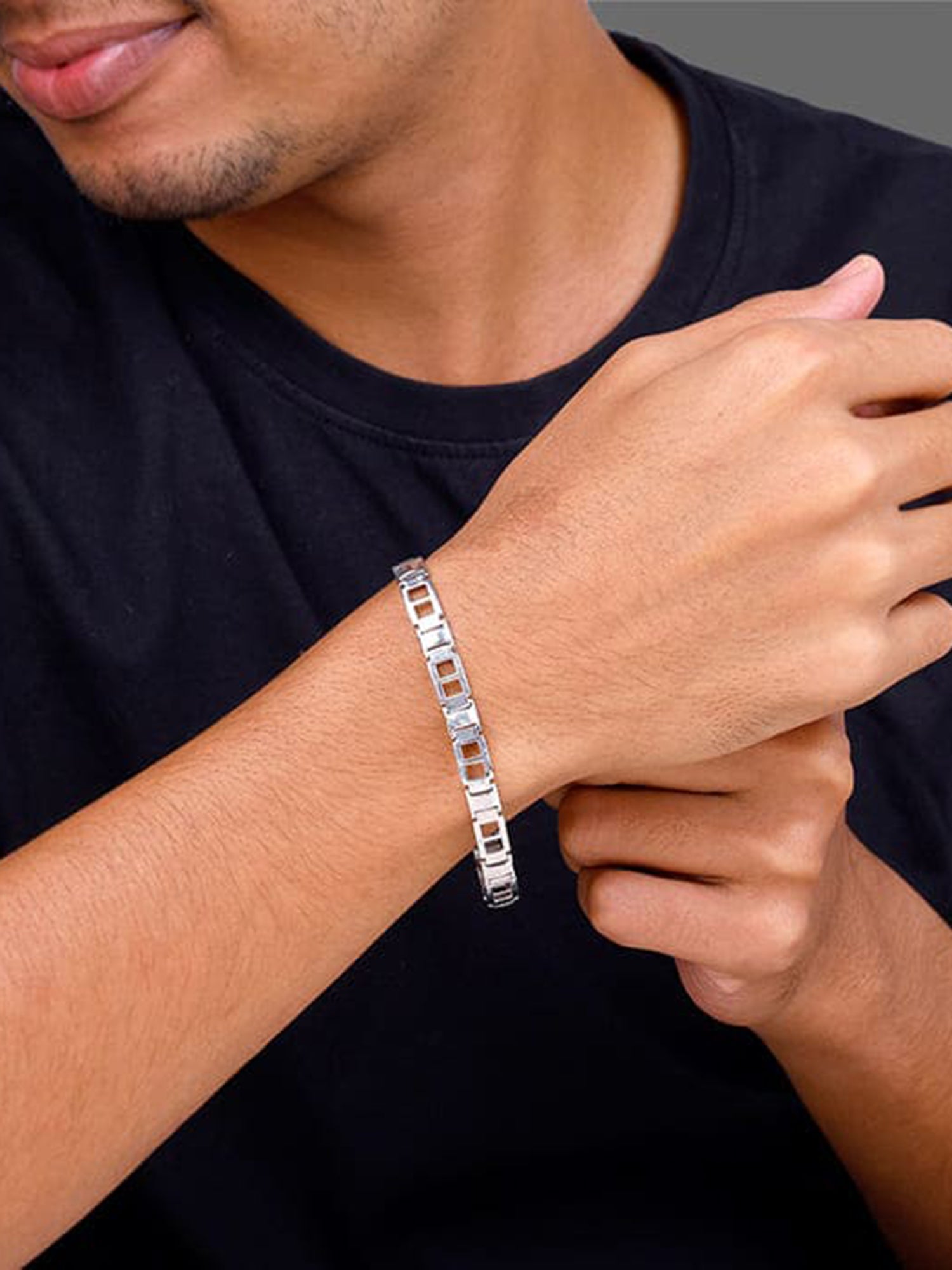 Silver Primera Bracelet For Him